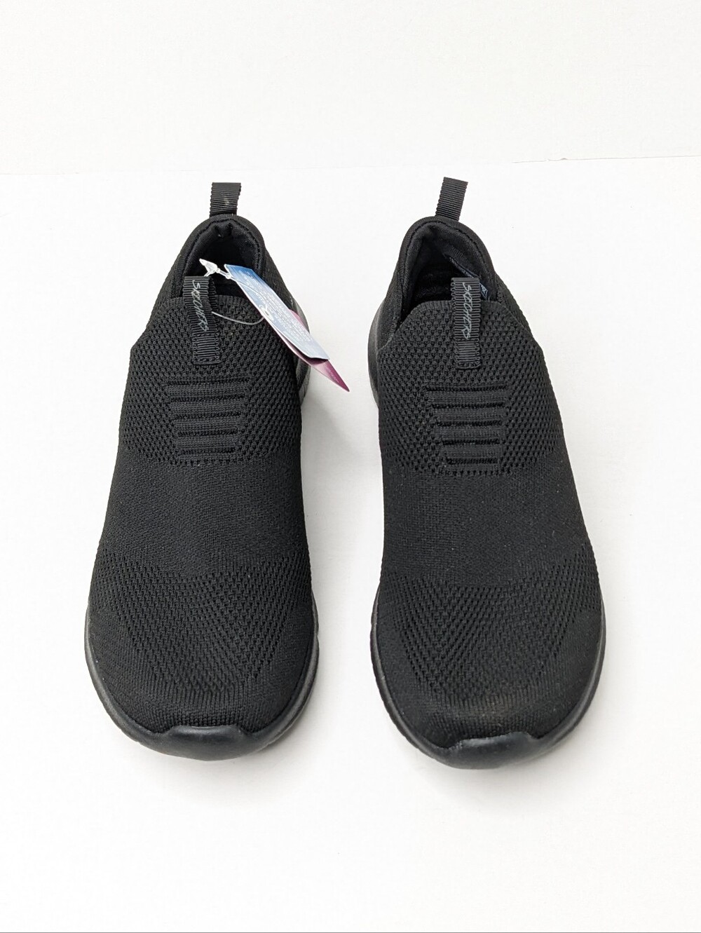 Skechers Ultra Flex Slip-On Memory Foam Sneakers Black Women's 6.5 - Picture 3 of 6